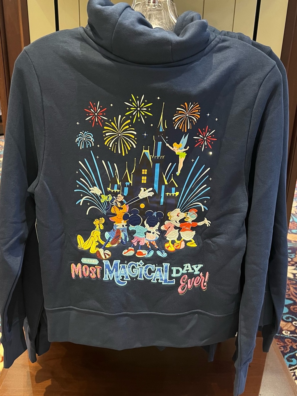 Disney Parks 2026 Most Magical Day Embroidered WDW Full Zip Hoodie Adult Sizes